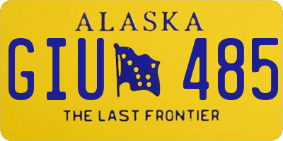 AK license plate GIU485