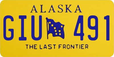 AK license plate GIU491