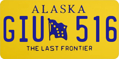 AK license plate GIU516