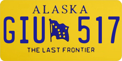 AK license plate GIU517