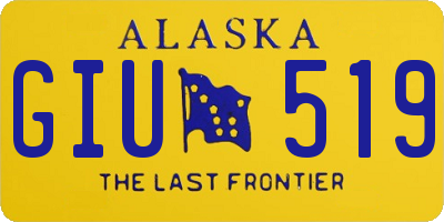 AK license plate GIU519