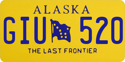 AK license plate GIU520