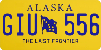 AK license plate GIU556