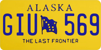 AK license plate GIU569