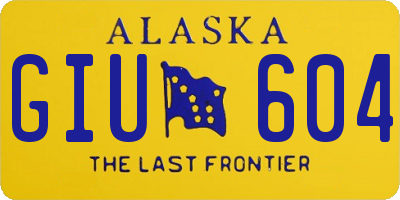 AK license plate GIU604