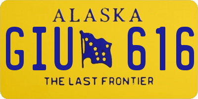AK license plate GIU616