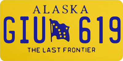 AK license plate GIU619