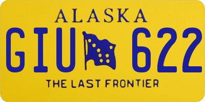AK license plate GIU622