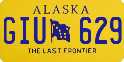 AK license plate GIU629