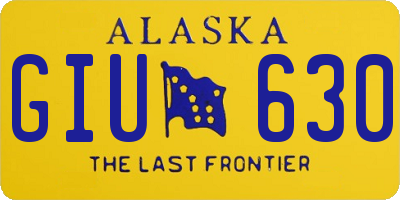AK license plate GIU630