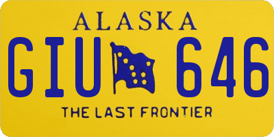 AK license plate GIU646
