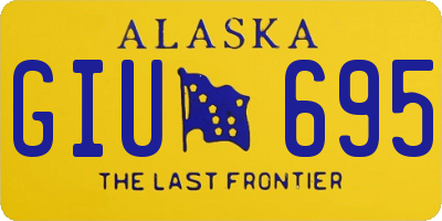 AK license plate GIU695