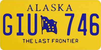 AK license plate GIU746