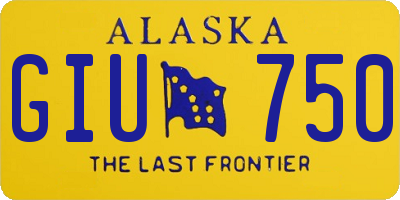 AK license plate GIU750