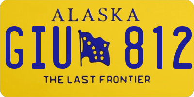 AK license plate GIU812