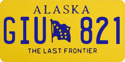 AK license plate GIU821