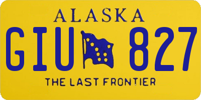 AK license plate GIU827