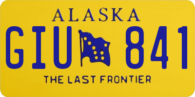 AK license plate GIU841