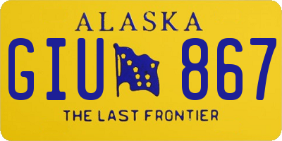 AK license plate GIU867