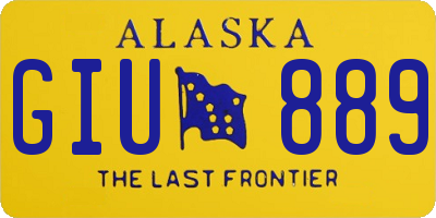 AK license plate GIU889