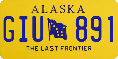 AK license plate GIU891