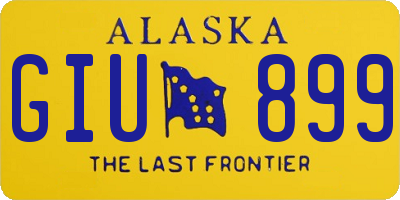 AK license plate GIU899