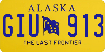 AK license plate GIU913