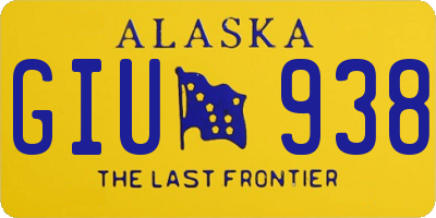AK license plate GIU938