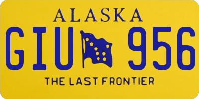 AK license plate GIU956