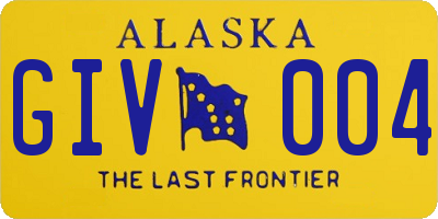 AK license plate GIV004