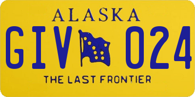 AK license plate GIV024