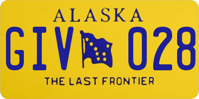 AK license plate GIV028