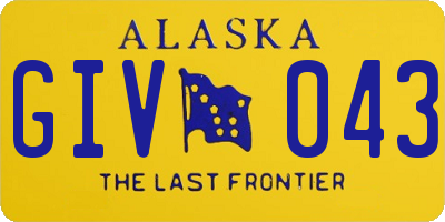 AK license plate GIV043