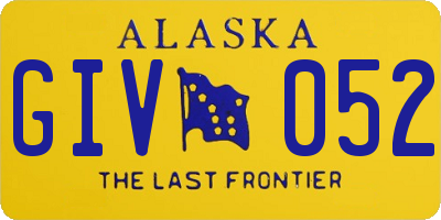 AK license plate GIV052
