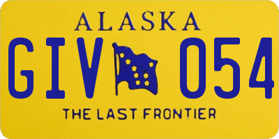 AK license plate GIV054