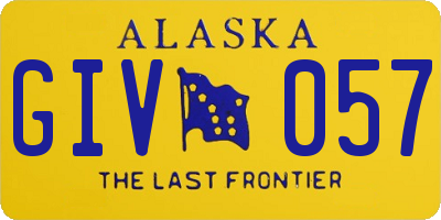 AK license plate GIV057