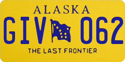 AK license plate GIV062