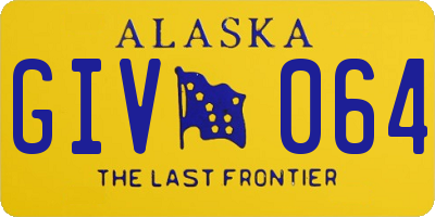 AK license plate GIV064