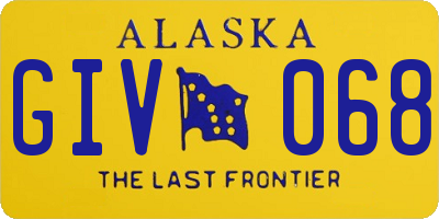 AK license plate GIV068