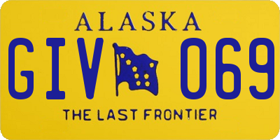 AK license plate GIV069