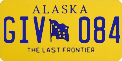 AK license plate GIV084
