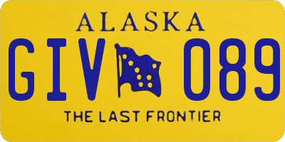 AK license plate GIV089