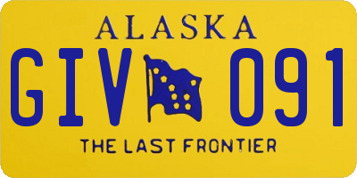 AK license plate GIV091