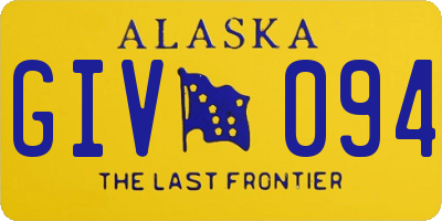AK license plate GIV094