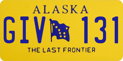 AK license plate GIV131