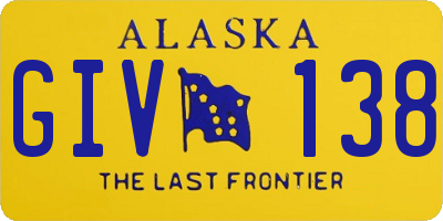 AK license plate GIV138
