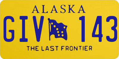 AK license plate GIV143