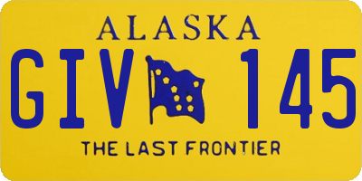 AK license plate GIV145