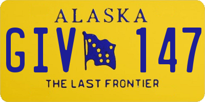 AK license plate GIV147