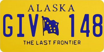 AK license plate GIV148